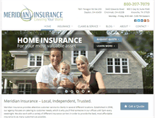 Tablet Screenshot of mymeridianinsurance.com